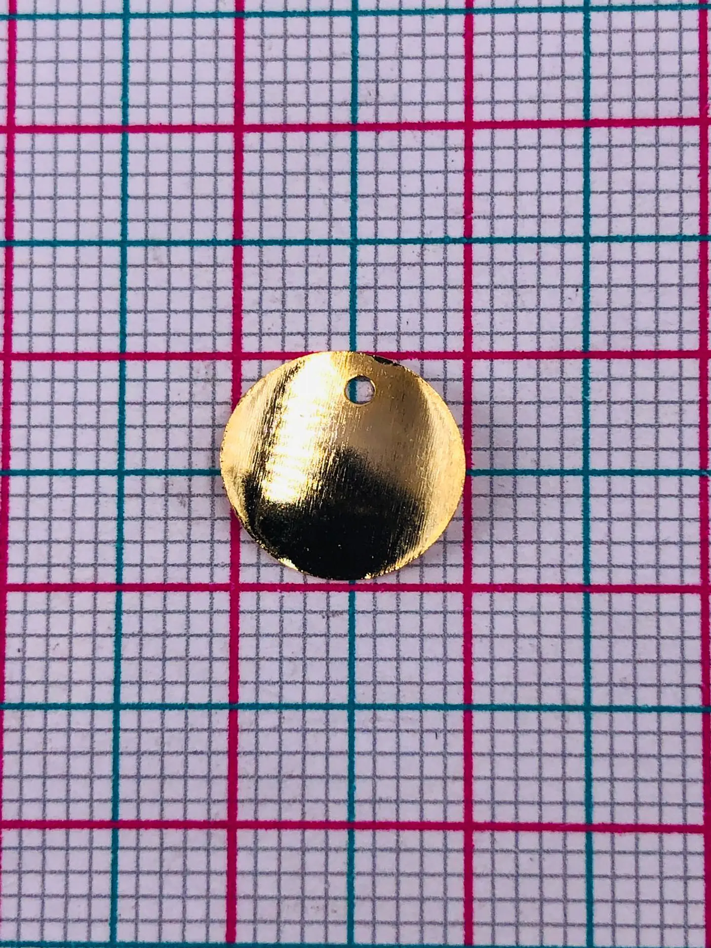 MONEDA CÓNCAVA BAÑO DE ORO T2503                                2
