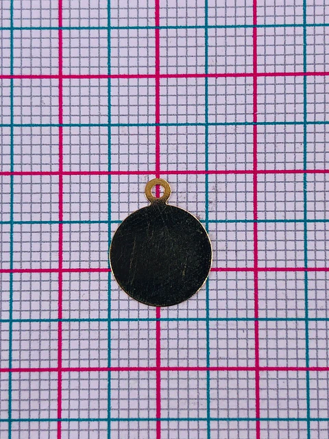 MONEDA MINI DIJE BAÑO DE ORO T3331                         