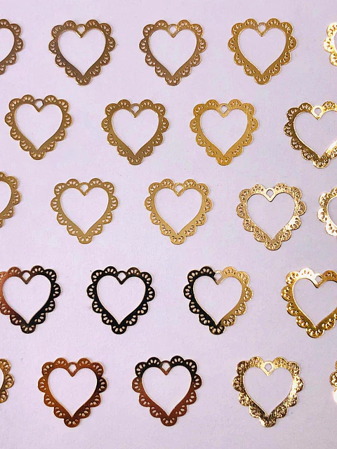 CORAZÓN MINI DIJE BAÑO DE ORO T5267                                 