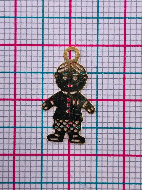 NIÑO MINI DIJE BAÑO DE ORO C4834