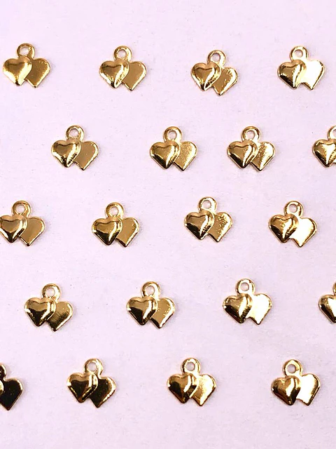 CORAZÓN MINI DIJE BAÑO DE ORO T3427                                         