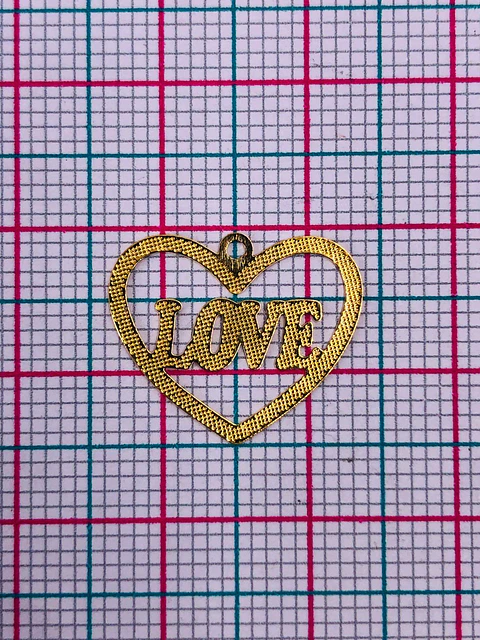 CORAZÓN MINI DIJE BAÑO DE ORO T5023                             