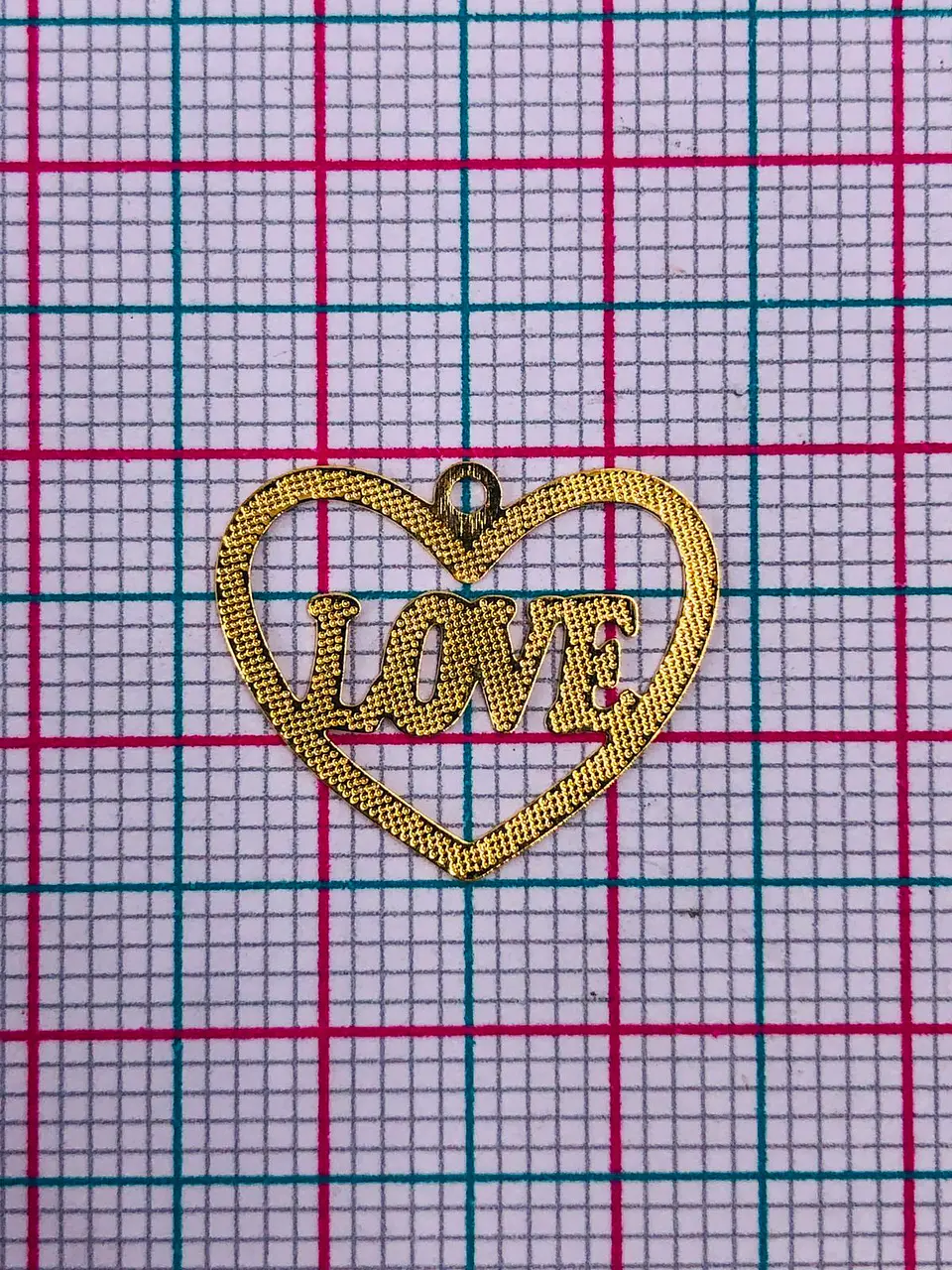 CORAZÓN MINI DIJE BAÑO DE ORO T5023                              2
