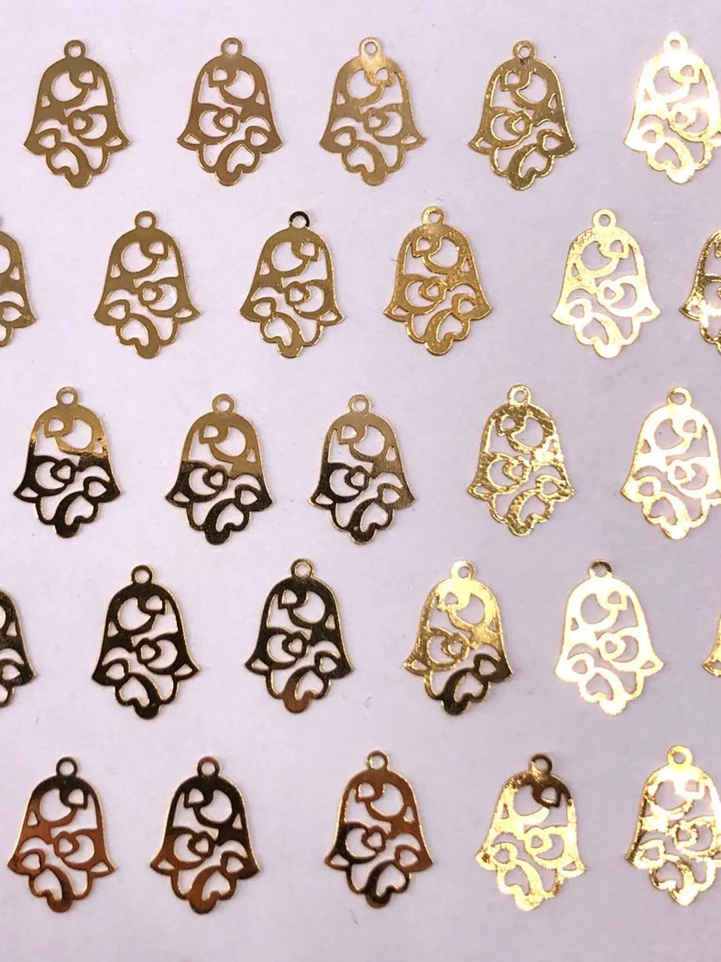 MANO HAMSA MINI DIJE BAÑO DE ORO TP-062                                                                        1