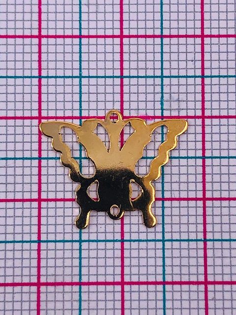 MARIPOSA MINI DIJE BAÑO DE ORO XW03706                     