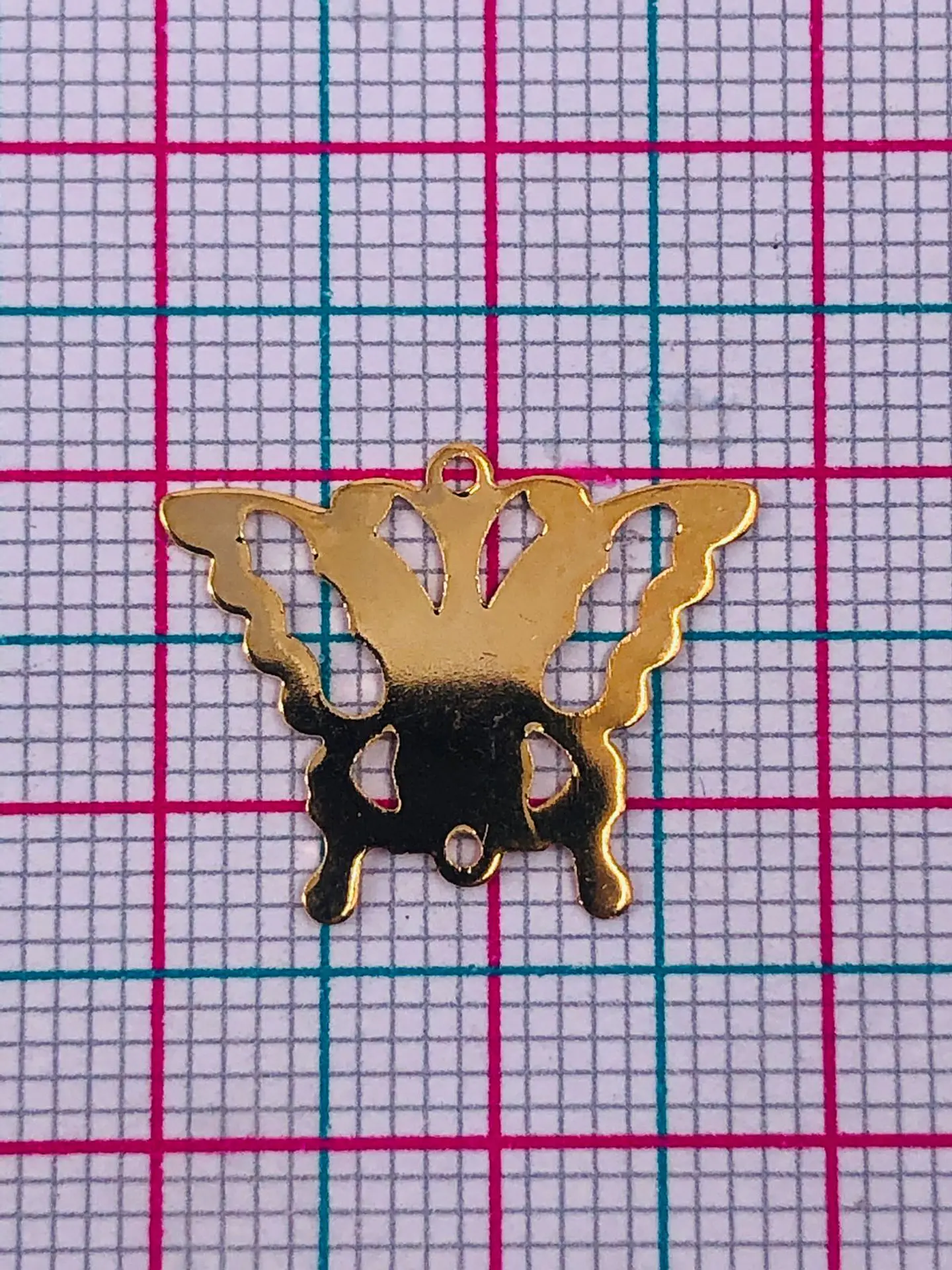 MARIPOSA MINI DIJE BAÑO DE ORO XW03706                      2