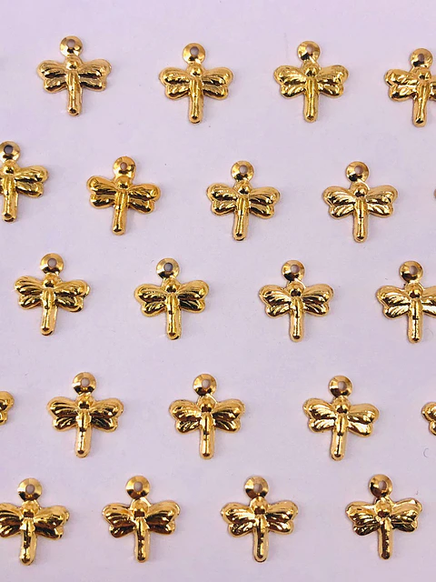 LIBÉLULA MINI DIJE BAÑO DE ORO T1150                               