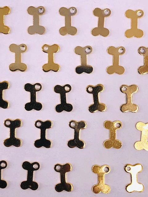 HUESO MINI DIJE BAÑO DE ORO XW03685-GOLD