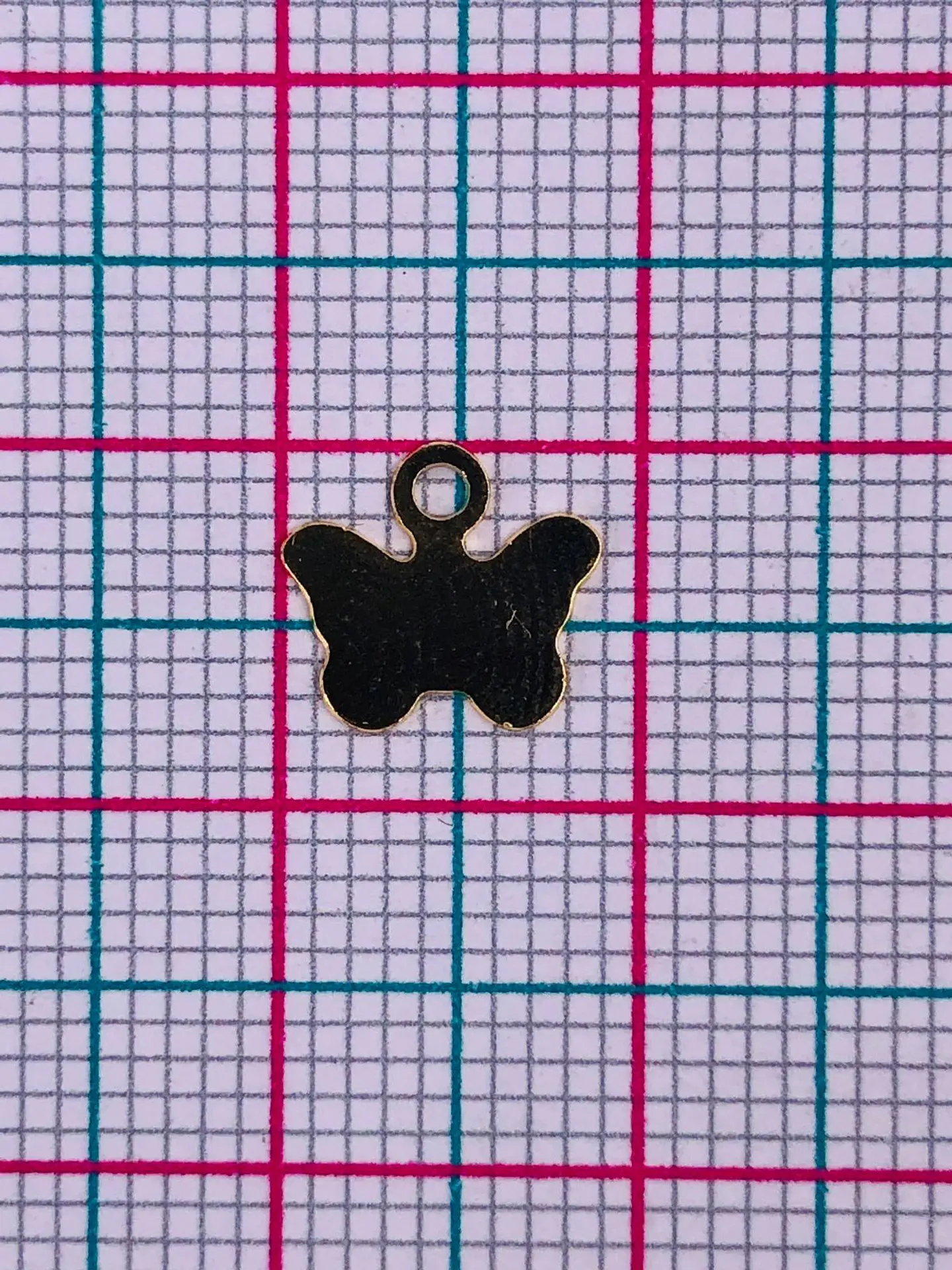 MARIPOSA LISA MINI DIJE BAÑO DE ORO FT-51                          2