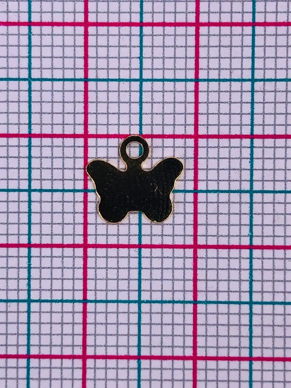 MARIPOSA LISA MINI DIJE BAÑO DE ORO FT-51                          2