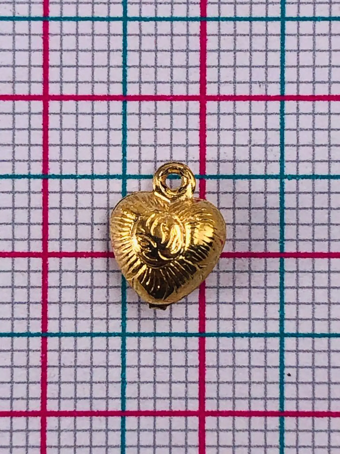 CORAZÓN MINI DIJE BAÑO DE ORO T1480 2