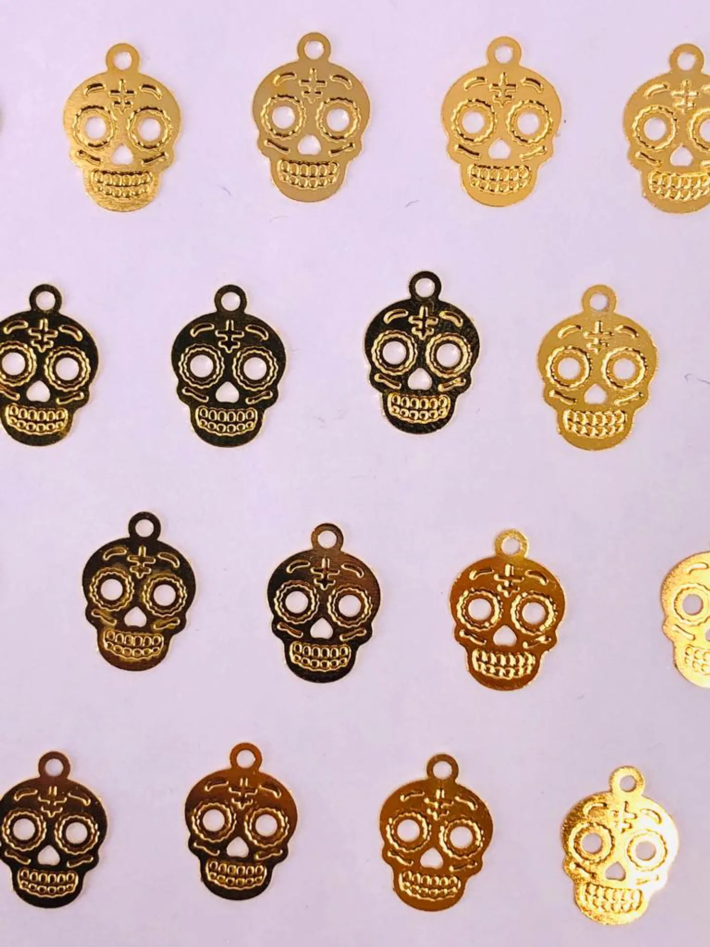 CALAVERA MINI DIJE BAÑO DE ORO FT-2                               1