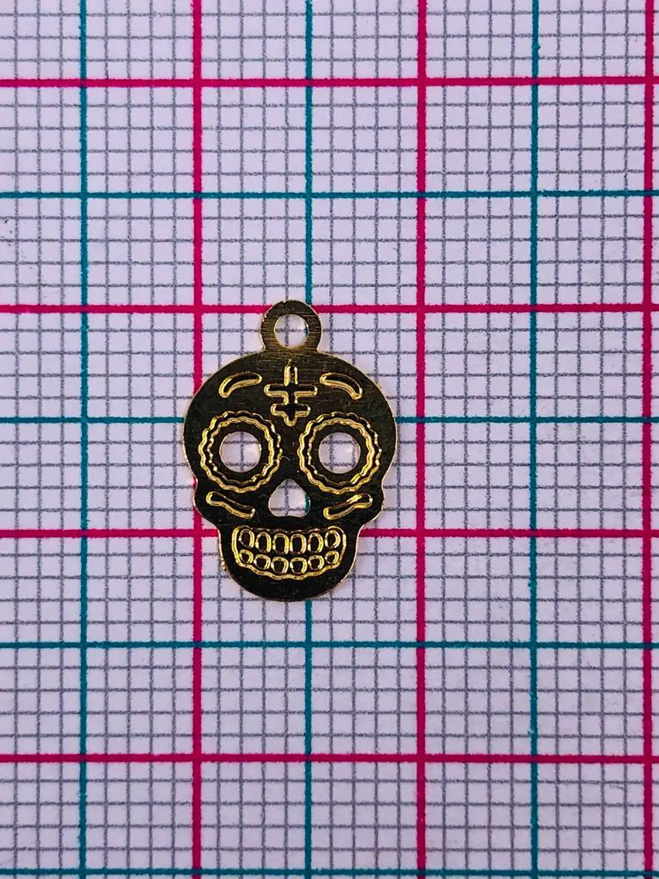 CALAVERA MINI DIJE BAÑO DE ORO FT-2                               2