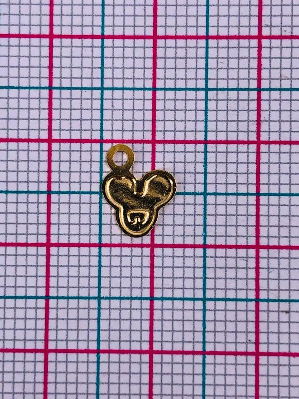 MICKEY MOUSE MINI DIJE BAÑO DE ORO FT-44-GOLD 2