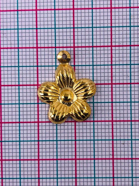 FLOR MINI DIJE BAÑO DE ORO T1566