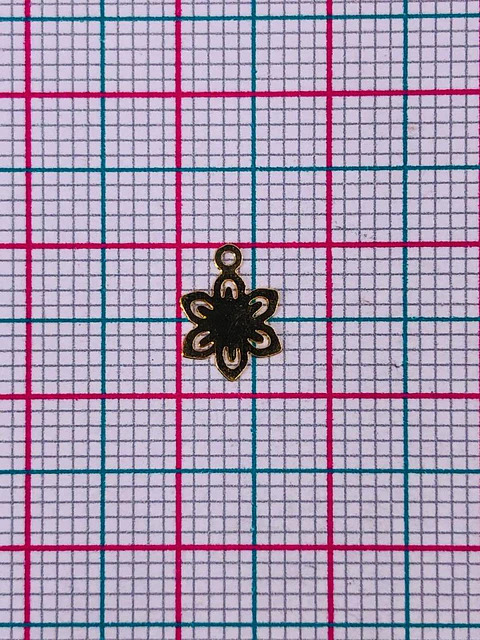 FLOR MINI DIJE BAÑO DE ORO T5046                            