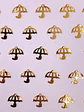 SOMBRILLA MINI DIJE BAÑO DE ORO XW00987                          - Miniatura 1