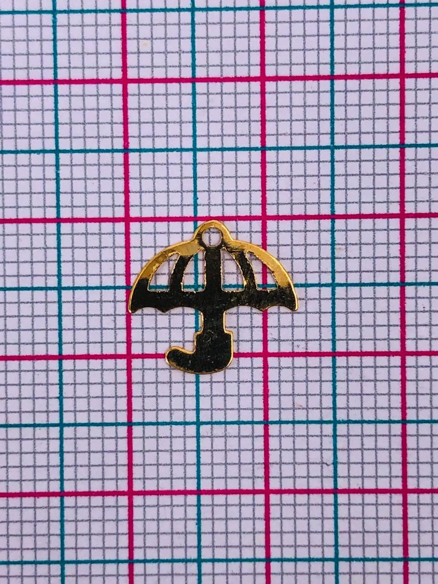 SOMBRILLA MINI DIJE BAÑO DE ORO XW00987                          2