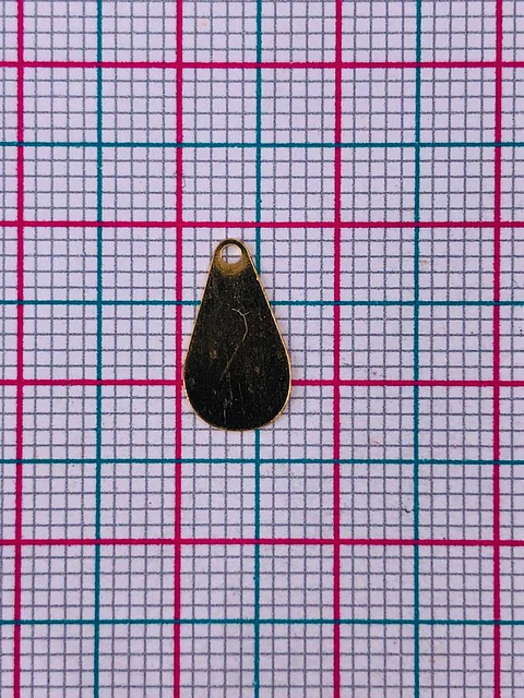 MINI ✦ DIJE LAGRIMA BAÑO DE ORO               