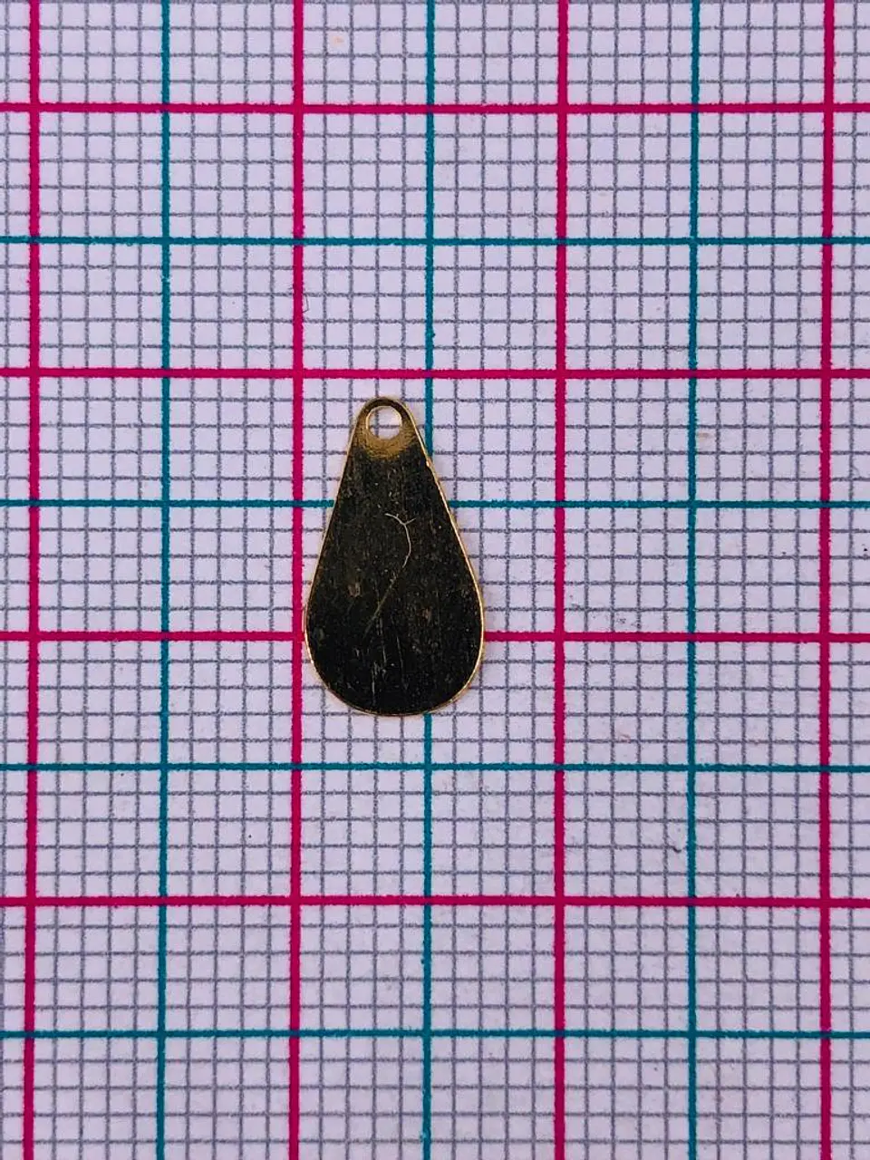 MINI ✦ DIJE LAGRIMA BAÑO DE ORO                2