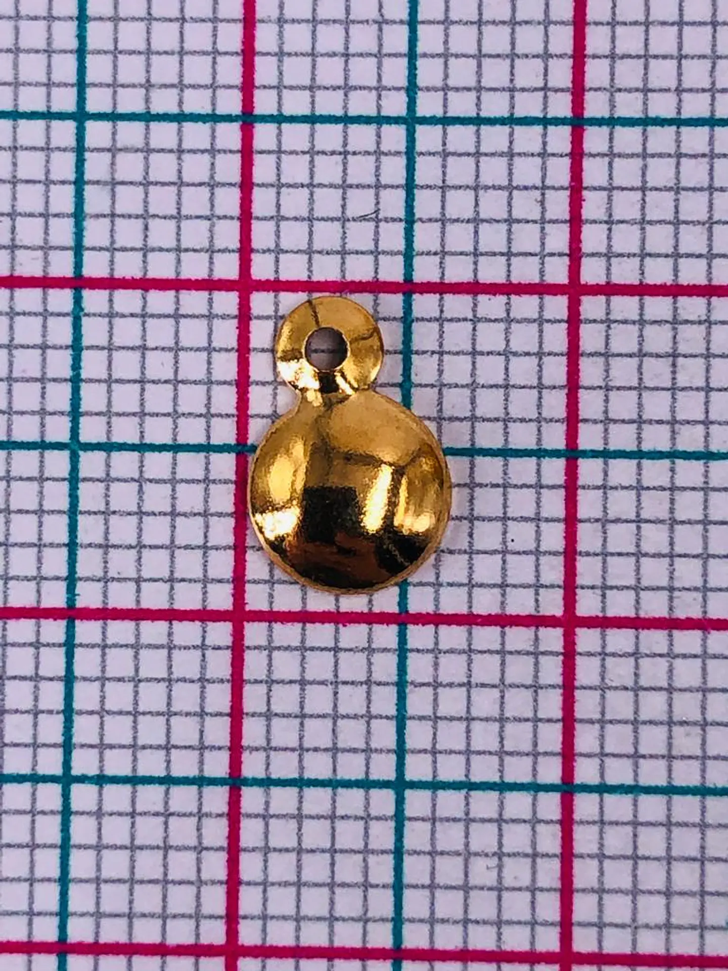 GOTA LISA MINI DIJE BAÑO DE ORO T5279                                      2