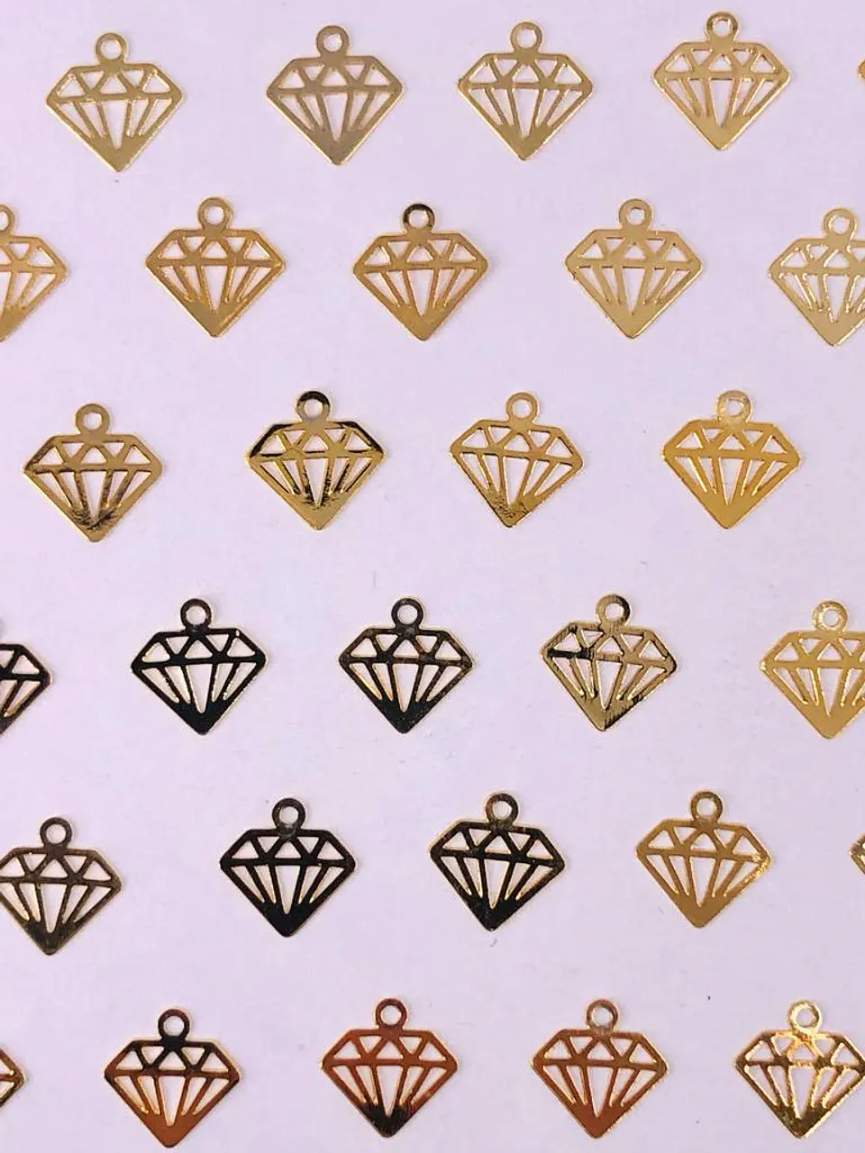 DIAMANTE MINI DIJE BAÑO DE ORO T3736                                                             1