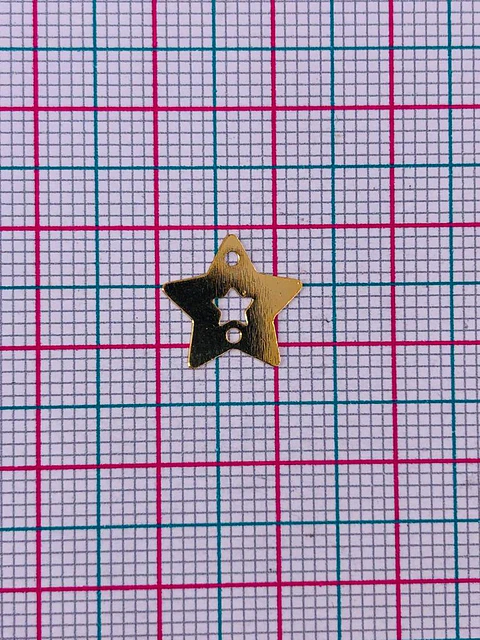 ESTRELLA MINI DIJE BAÑO DE ORO T4918                