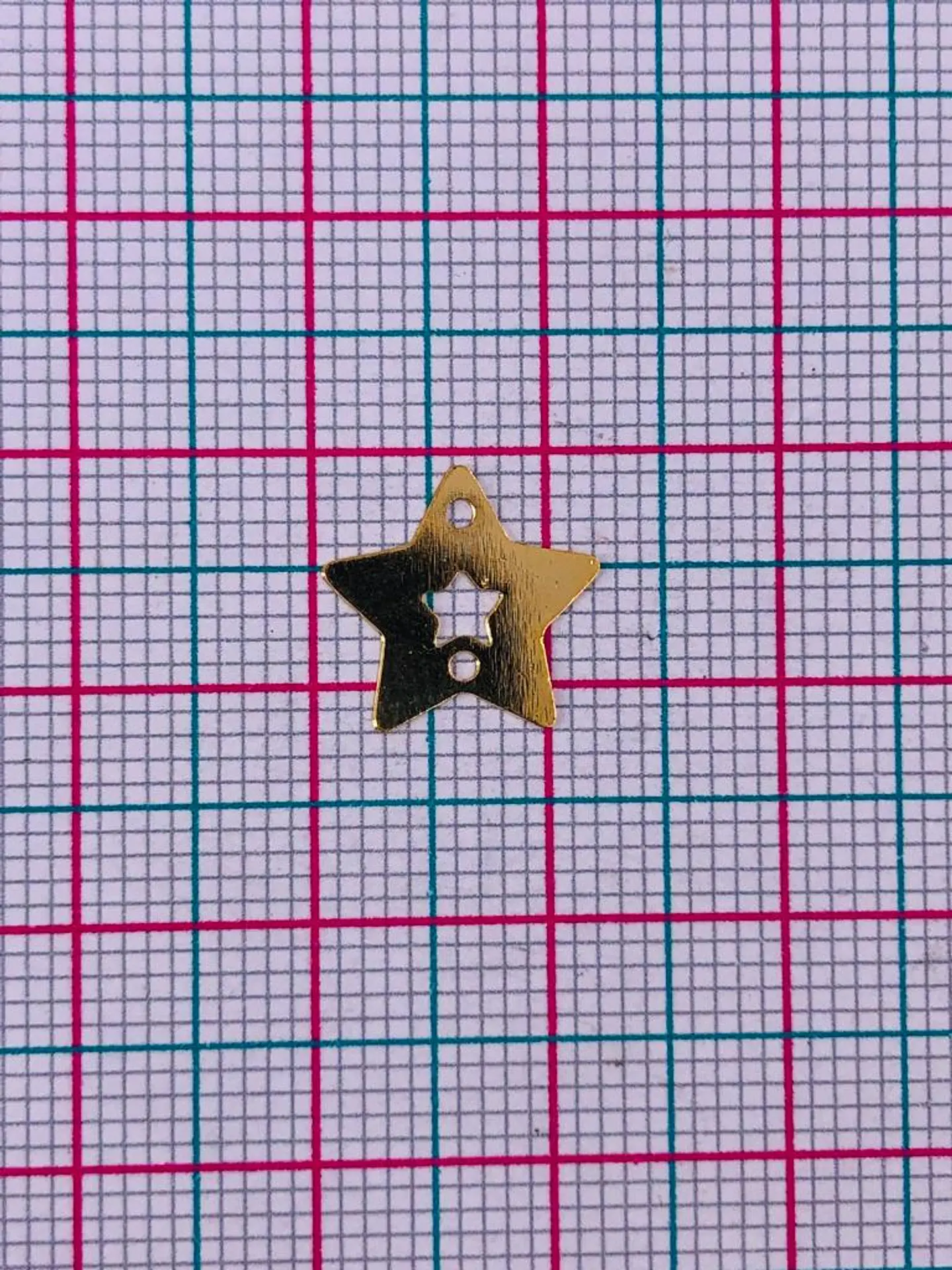 ESTRELLA MINI DIJE BAÑO DE ORO T4918                 2