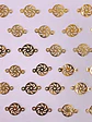 CIRCULO MINI DIJE BAÑO DE ORO TP-075                         - Miniatura 1