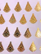 LAGRIMA MINI DIJE BAÑO DE ORO T5599                         - Miniatura 1