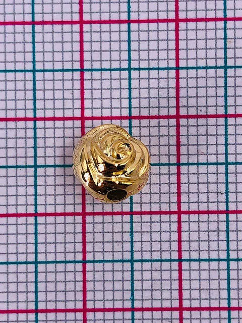 BALÍN FLOR BAÑO DE ORO T622                                    