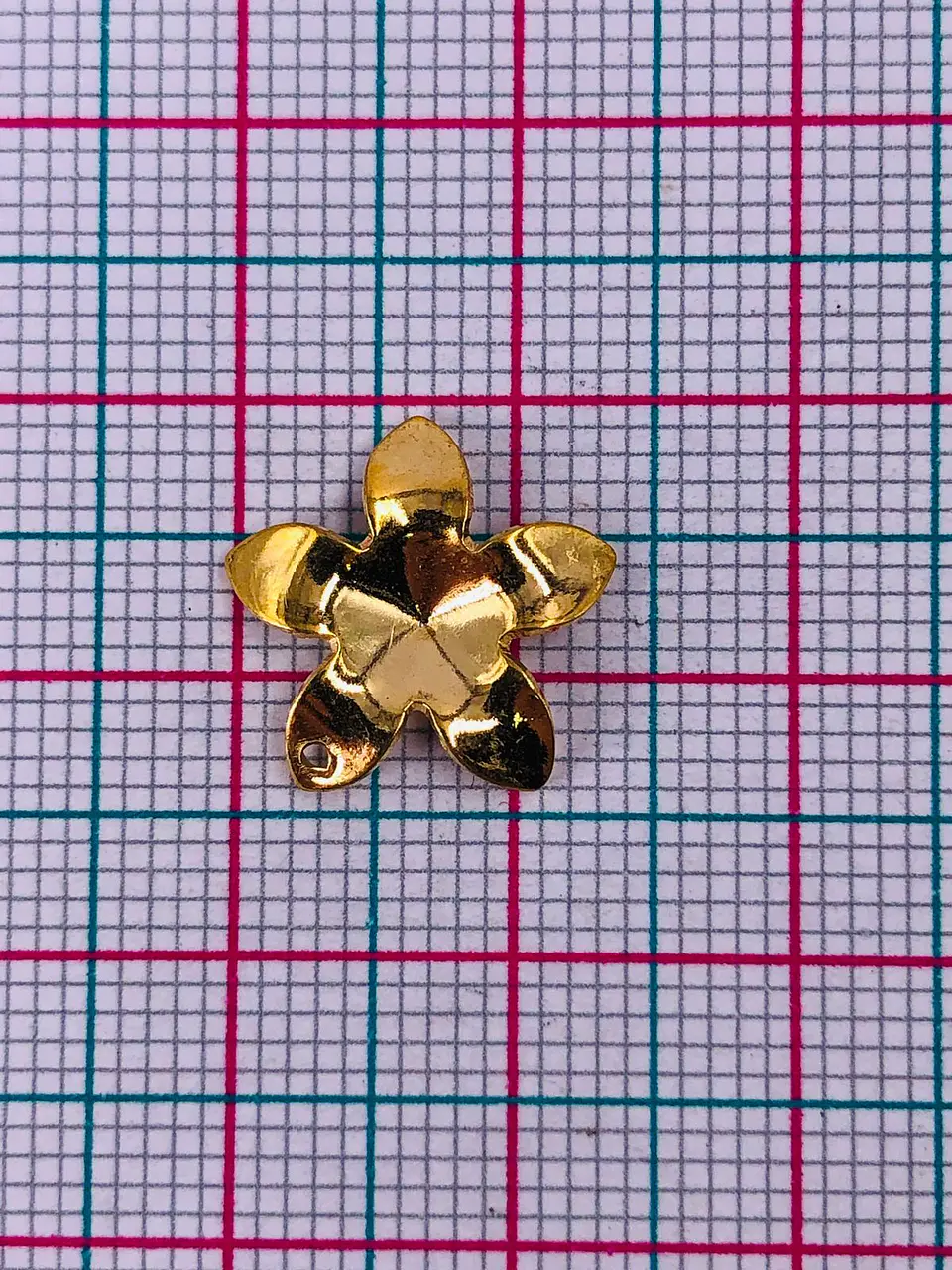 DIJE FLOR BAÑO DE ORO T10264                                2