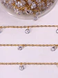 CADENA CRISTALES BAÑO DE ORO MK-222-MT                       - thumbnail 4