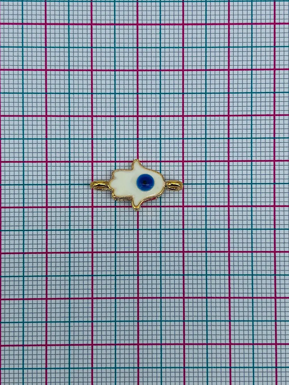 MANO HAMSA OJO BAÑO DE ORO T8027 2