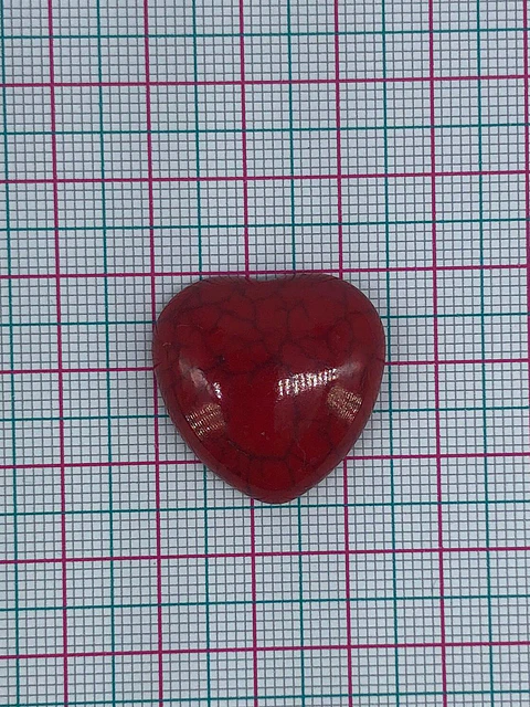 PIEDRA FÓSIL CORAZÓN EN COLORES 810-26.
