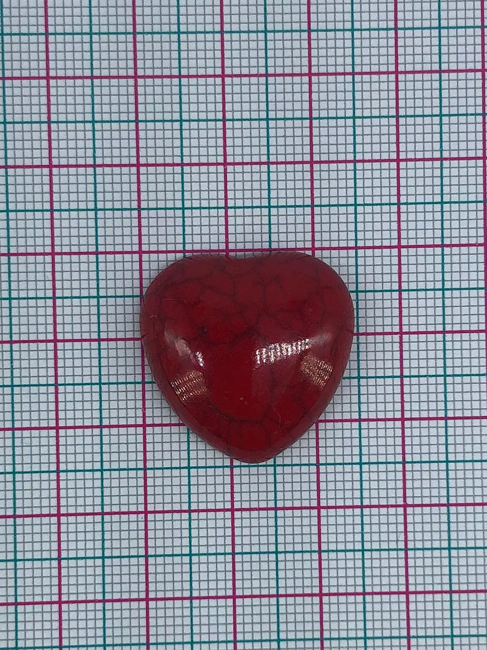 PIEDRA FÓSIL CORAZÓN EN COLORES 810-26. 2