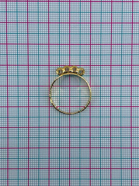BASE ANILLO BAÑO DE ORO (ELIGE TU FAVORITO) T8040