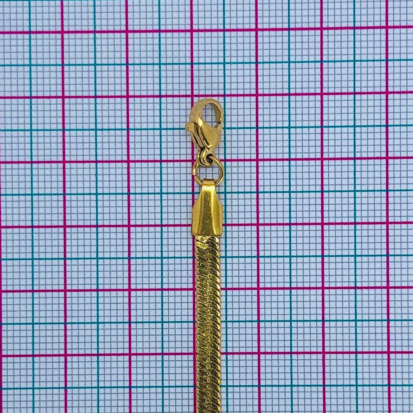 CADENA LAZO PLANA ACERO 40CM M-211D 2