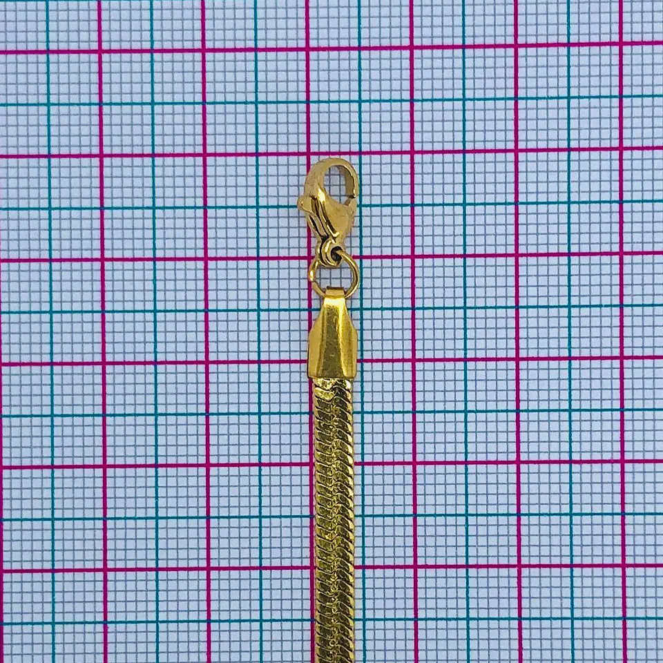 CADENA LAZO PLANA ACERO 40CM M-211D 2
