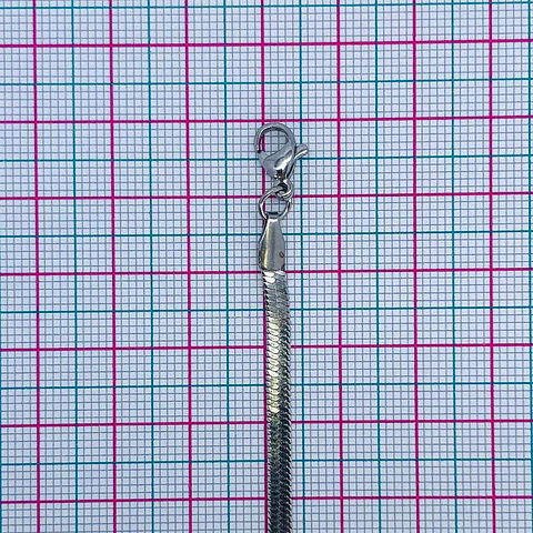 CADENA LAZO PLANA ACERO 40CM M-211P