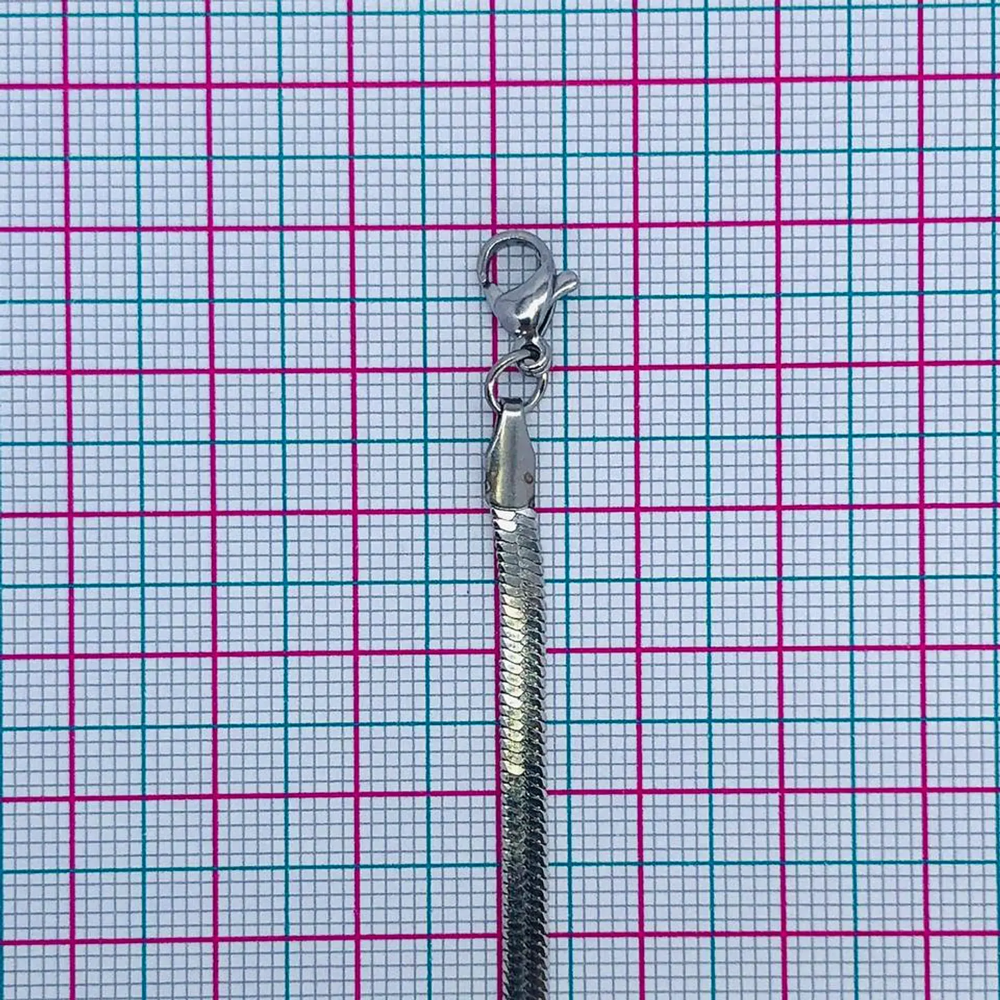 CADENA LAZO PLANA ACERO 40CM M-211P 2