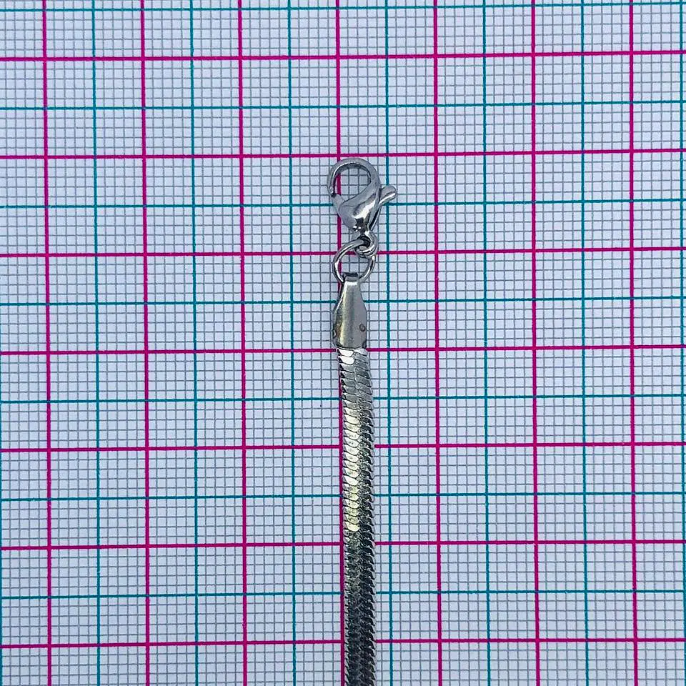 CADENA LAZO PLANA ACERO 40CM M-211P 2