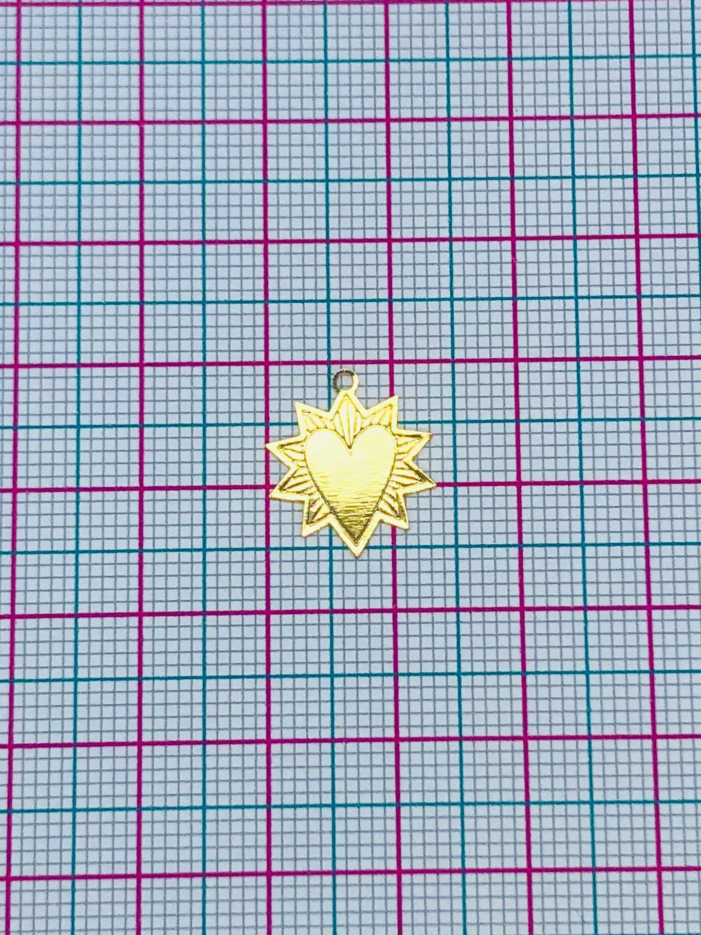 CORAZÓN MINI DIJE BAÑO DE ORO T073-1 2