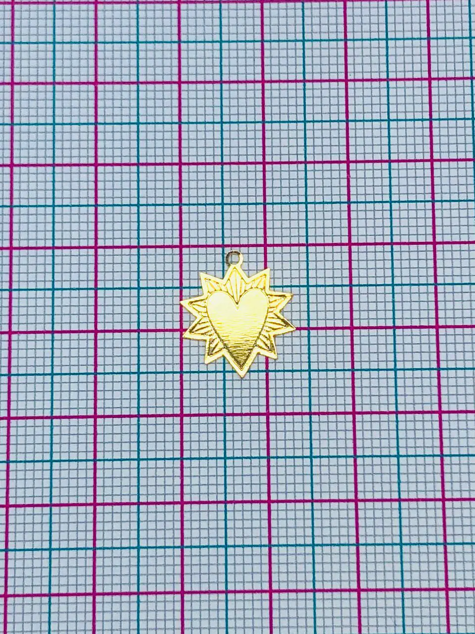 CORAZÓN MINI DIJE BAÑO DE ORO T073-1 2