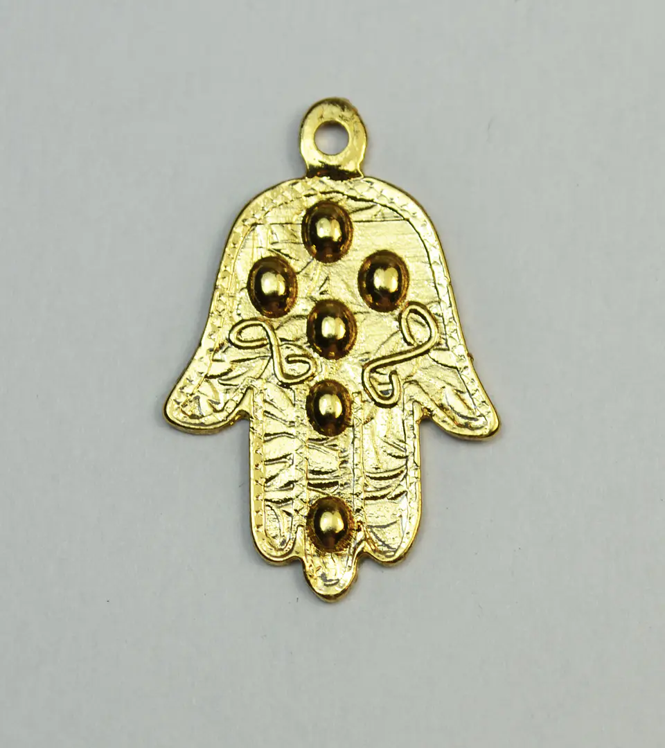 MANO HAMSA BAÑO DE ORO T1949  1