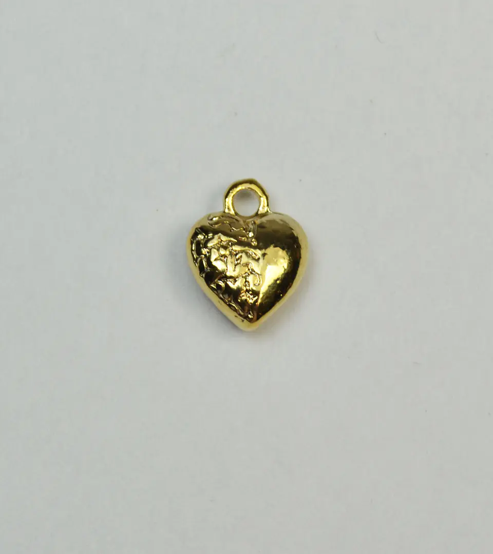 DIJE CORAZÓN BAÑO DE ORO T2391  1