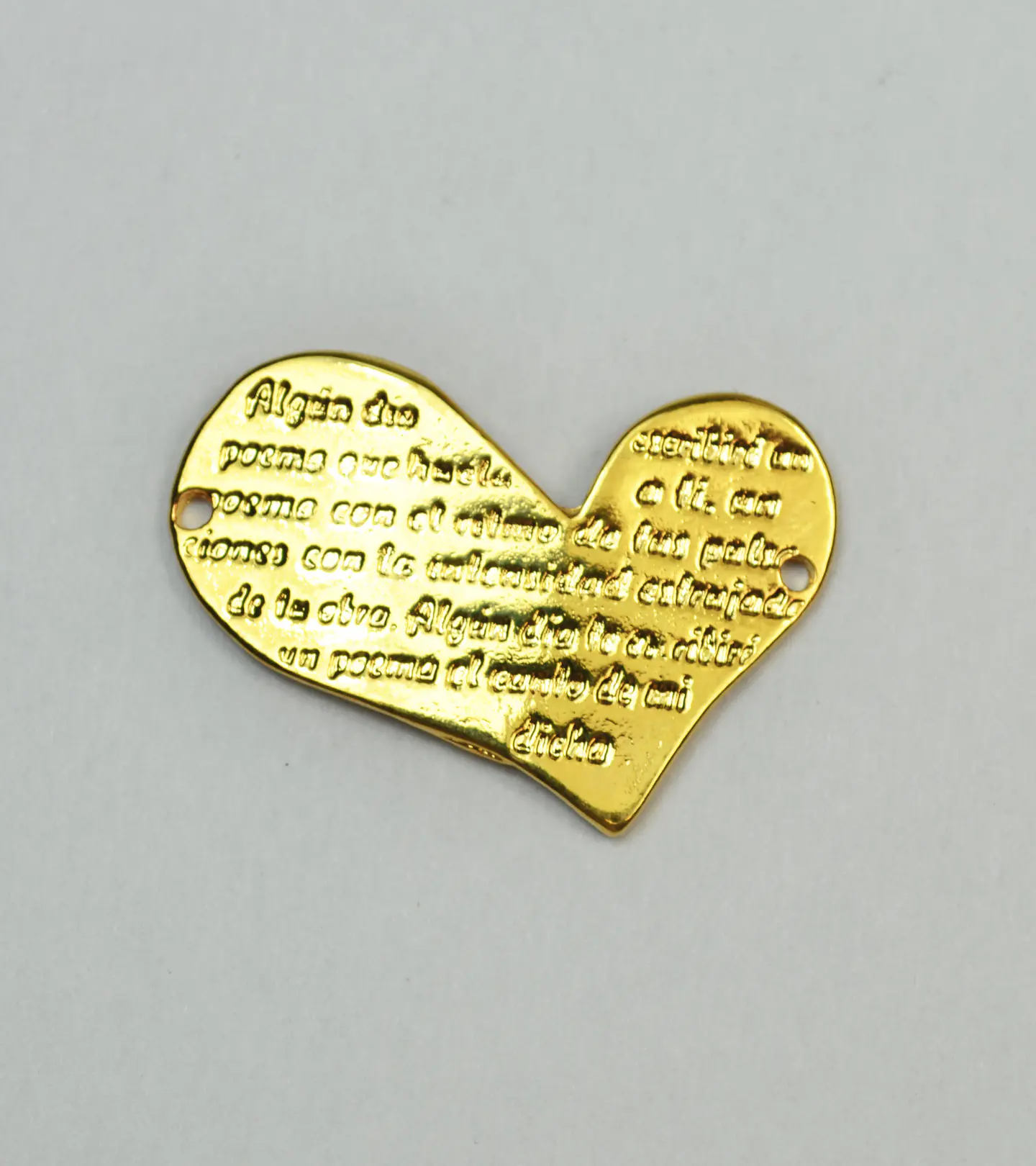 CORAZON CON MENSAJE BAÑO EN ORO T3909  1