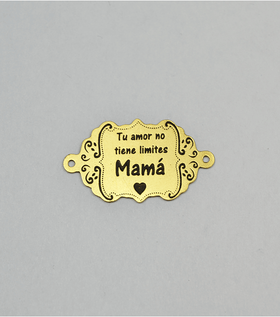 PLACA FRASE MAMÁ BAÑO DE ORO 2514-1