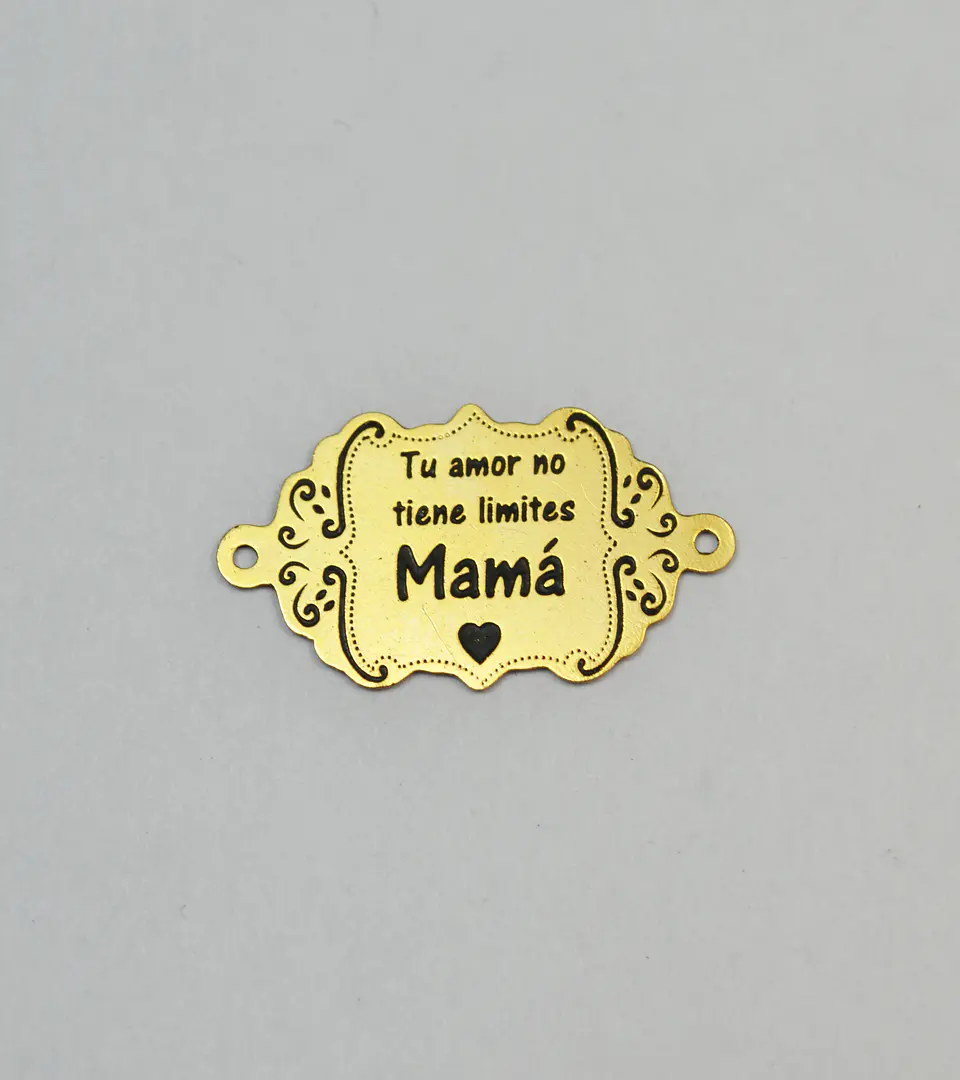 PLACA FRASE MAMÁ BAÑO DE ORO T2514-1 1