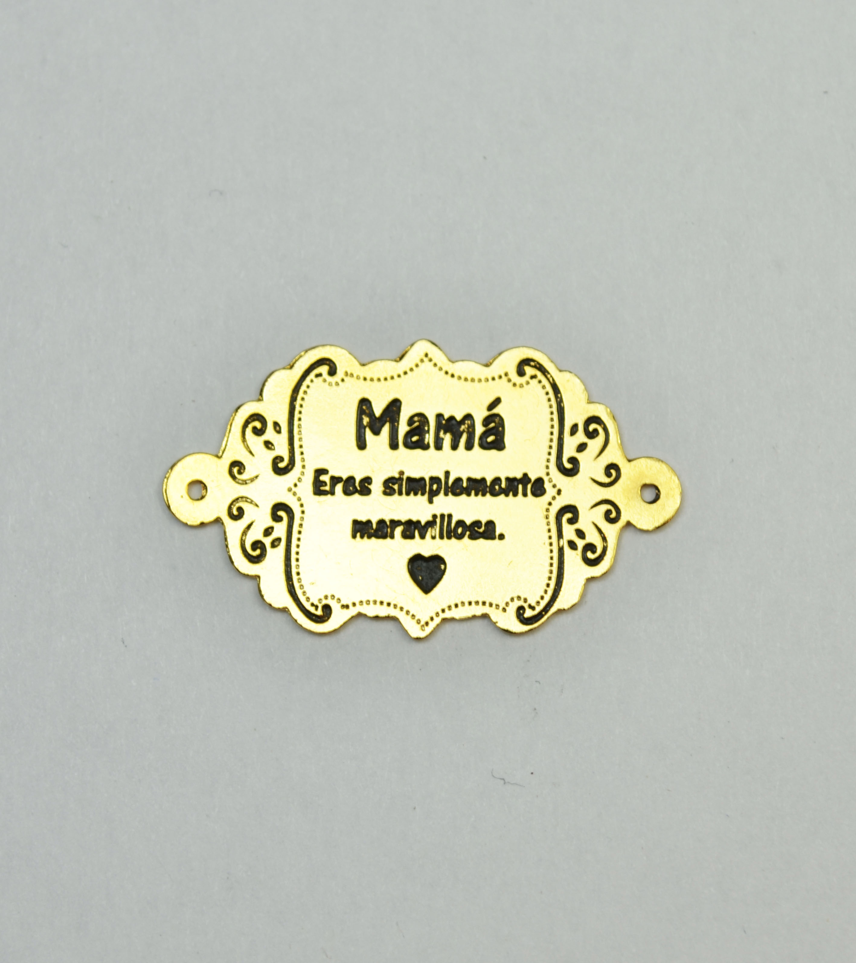PLACA FRASE MAMÁ BAÑO DE ORO T2514-2 1